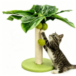 Cat climbing frame, coconut tree, no occupying space, sisal cat climbing post toy, cat scratching post, cat clawing board CT0706