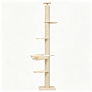 Fashionable pet solid wood cat climbing frame, sky pillar, hemp cat furniture CT0708