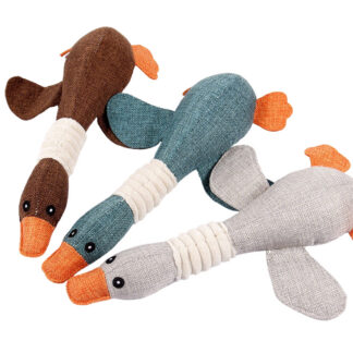 Pet supplies wholesale - durable biting sound vibrating chew toys for cats and dogs, cotton cloth geese dog toys, vibrating paper pet toys, wholesale pet sound plush toys PT6909